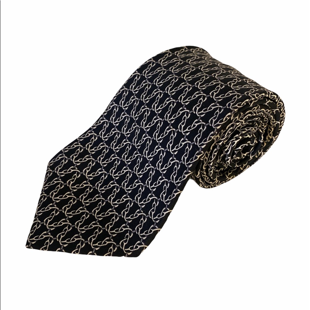 Hermès 7302 EA 100% Patterned Silk Tie